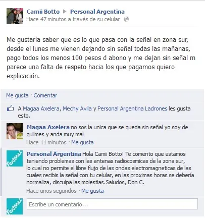 ¡Mirá como "Atiende" Personal Argentina!