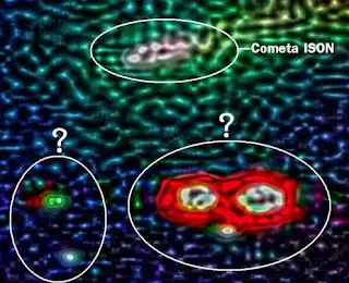 ¿Anómalos objetos en el cometa ISON?