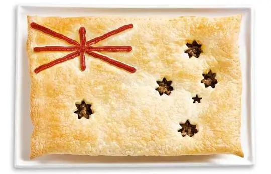 Banderas hechas con comida