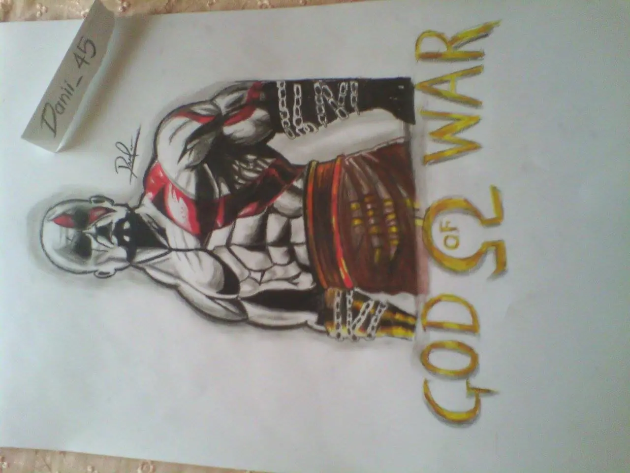 Mi dibujo de Kratos!