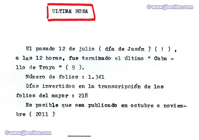 Caballo de troya 9 para finales de año