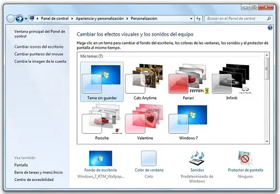 Cómo crear un tema de escritorio para Windows 7