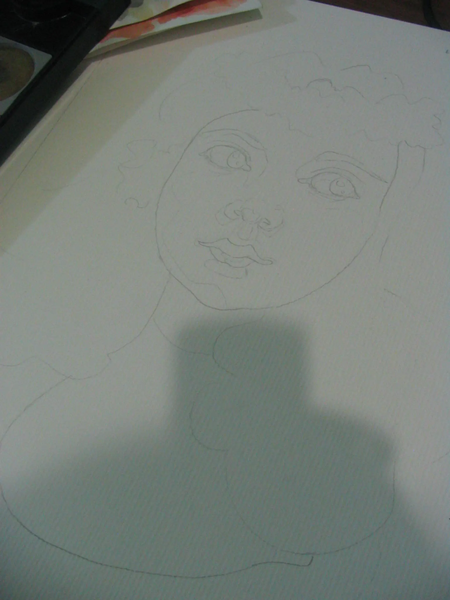 Pintando con acuarelas