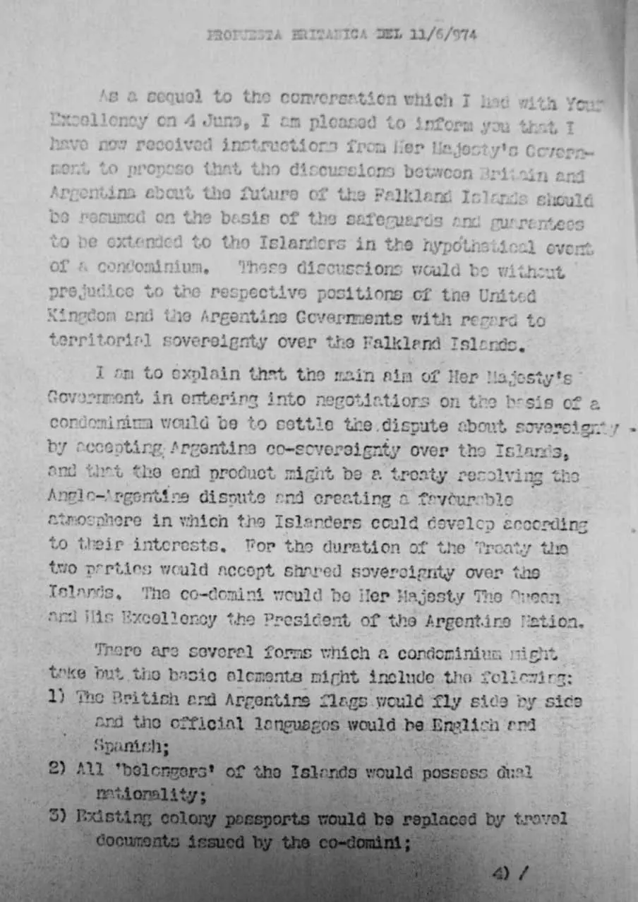 La propuesta secreta de los ingleses