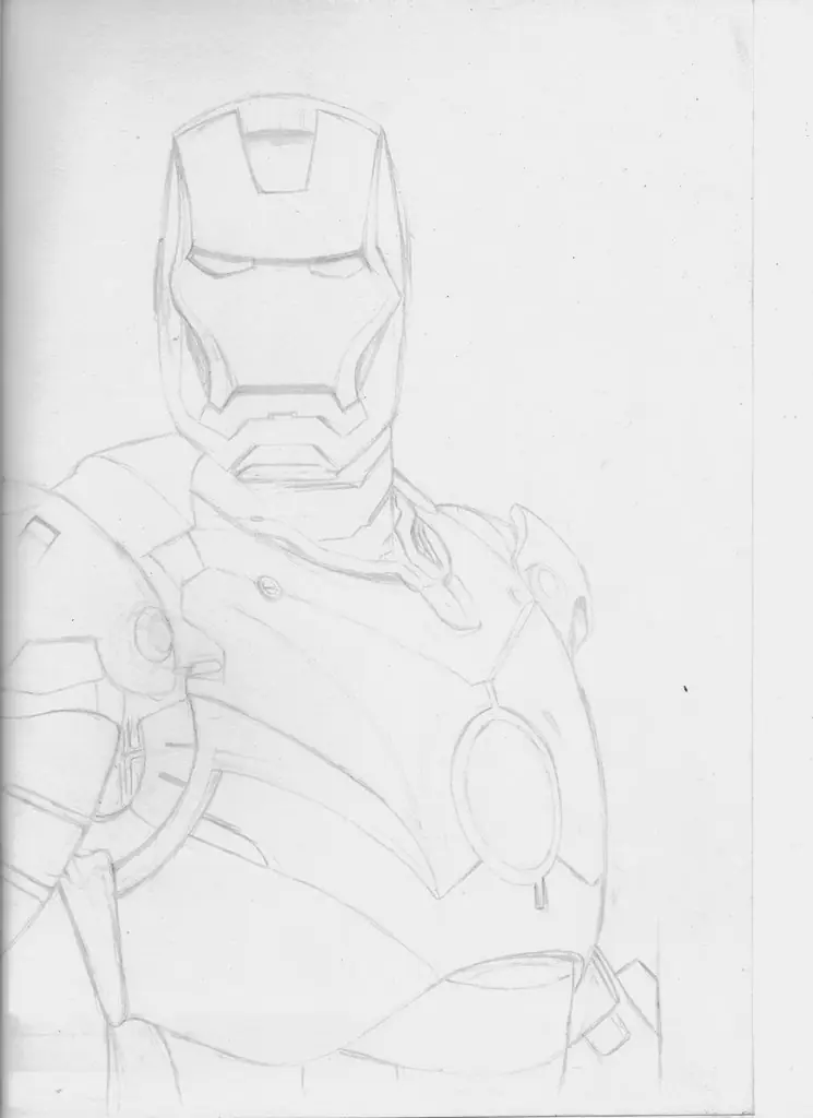 Dibujo De Iron Man propio