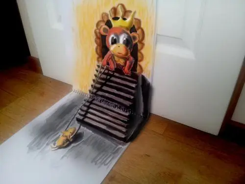 Estos dibujos en perspectiva 3D hiper realistas Son increíb