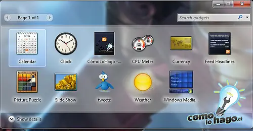 Cómo hacer un gadget en Windows 7