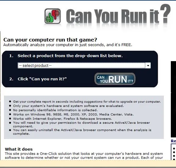asegurate de q si tu pc corre algun juego (canyourunit.com)