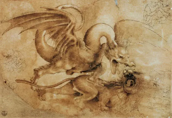 Bocetos de dragones de Leo DaVinci
