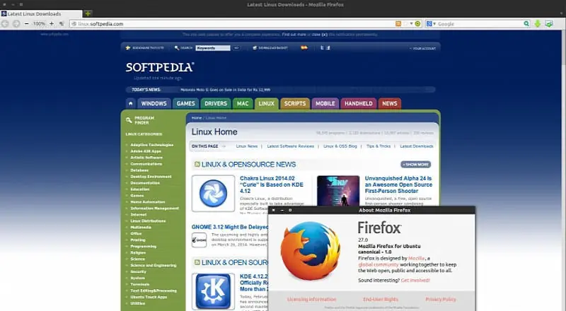 Firefox 27 llega oficialmente a Ubuntu