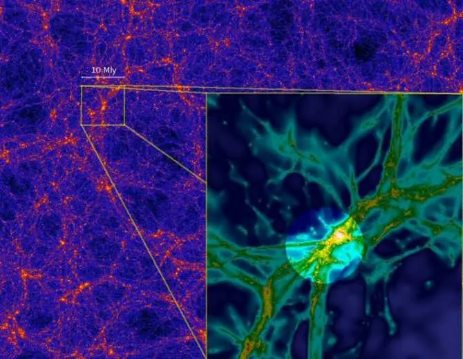 Detectan una gran nebulosa intergaláctica
