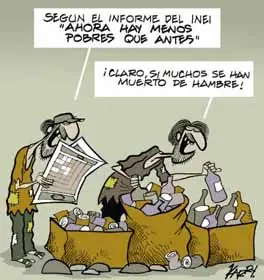 son pobres, pero con sentido del humor