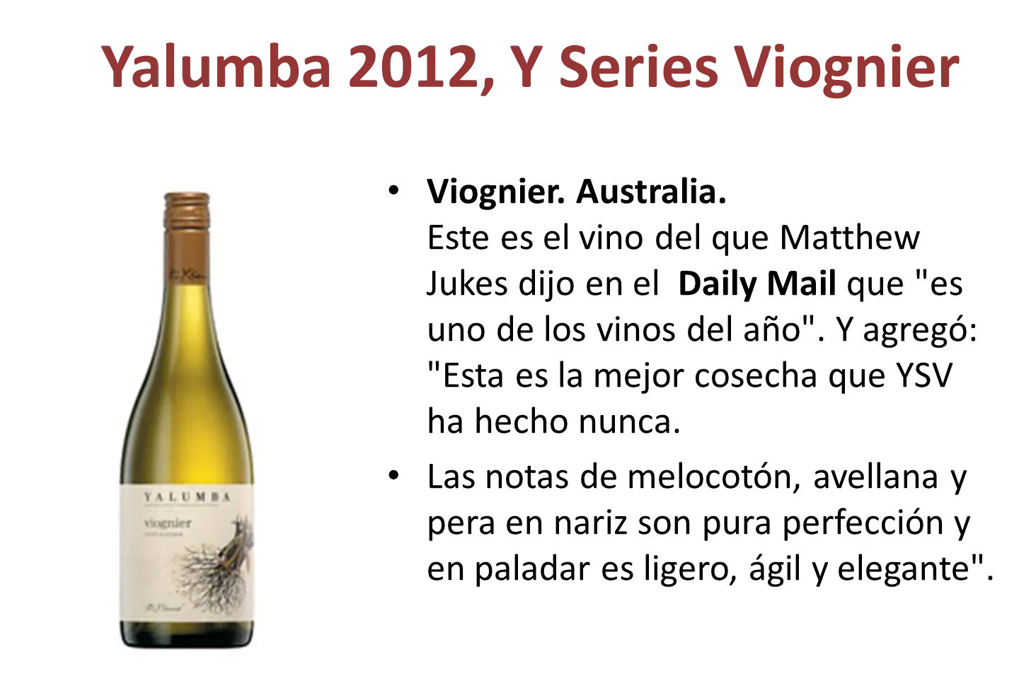 Los 10 mejores vinos del mundo 2012 (Según prensa británic