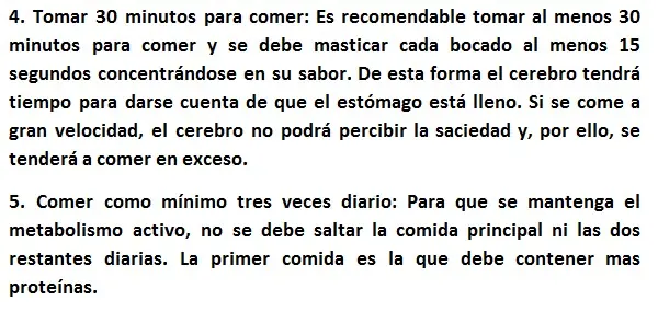 tips para bajar de peso