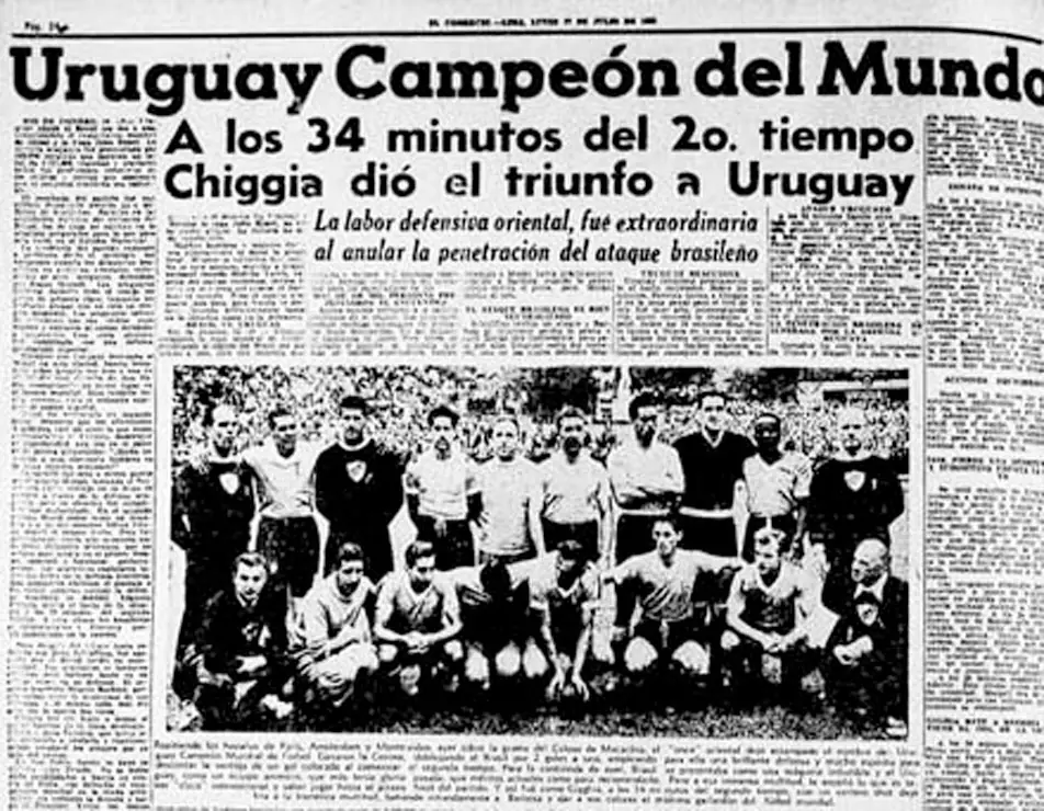 En Uruguay saben de donde salió el logo del Mundial