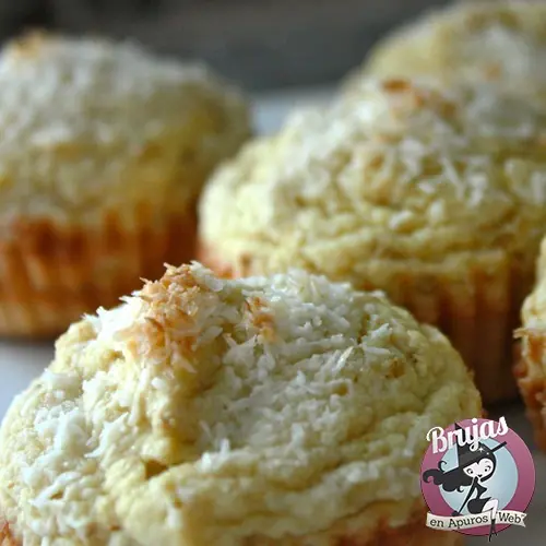 Cupcakes de coco, fáciles y muy ricos.