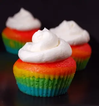 Receta- como hacer Cupcakes Arco Iris!