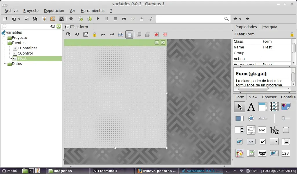[Programación Gambas] Creación de un proyecto [Parte 02]