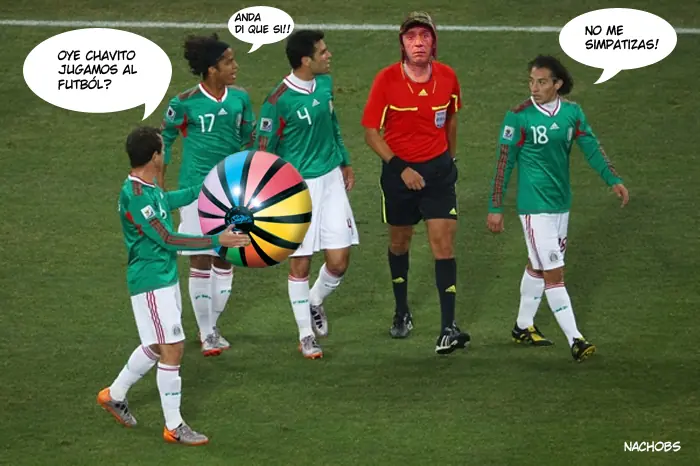 Afiches y cargadas de México - Argentina