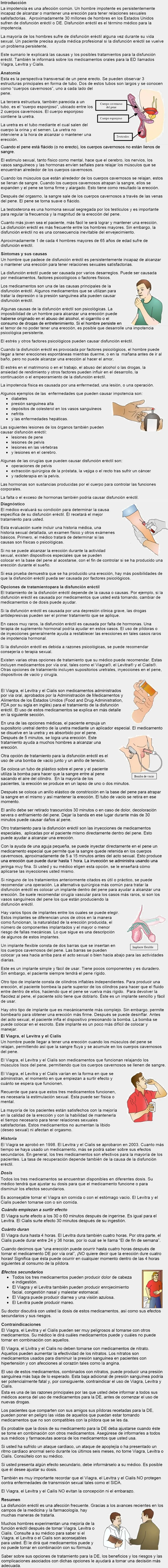 Disfunción Eréctil (Impotencia); Info, Mitos y Tratamiento