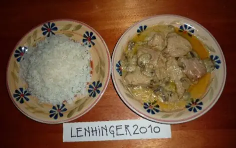 Pollo al Champagne +Yapa (Fotoreceta)