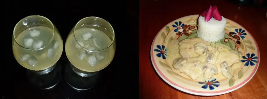 Pollo al Champagne +Yapa (Fotoreceta)