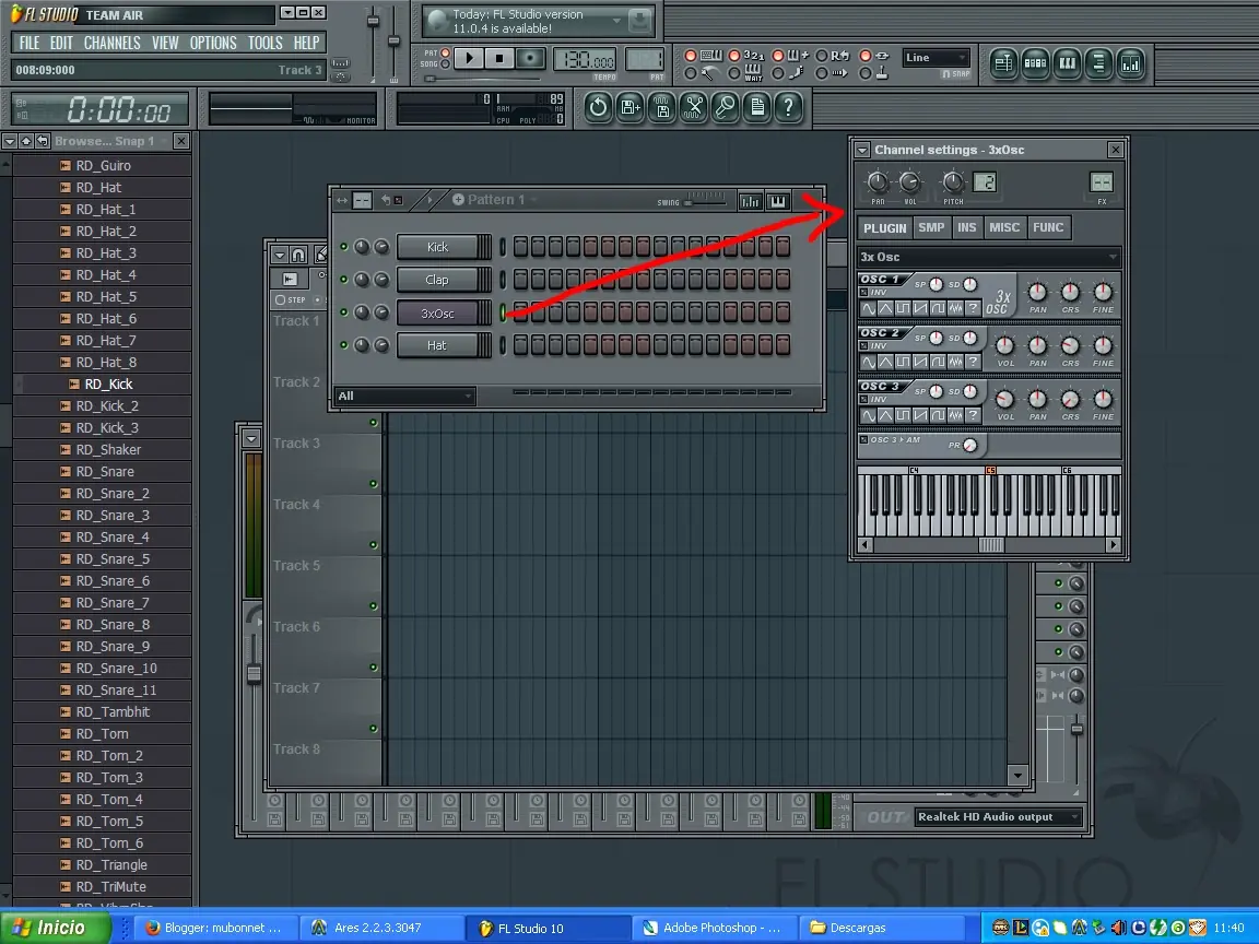 efecto growl de skrillex con 3xosc en fl studio
