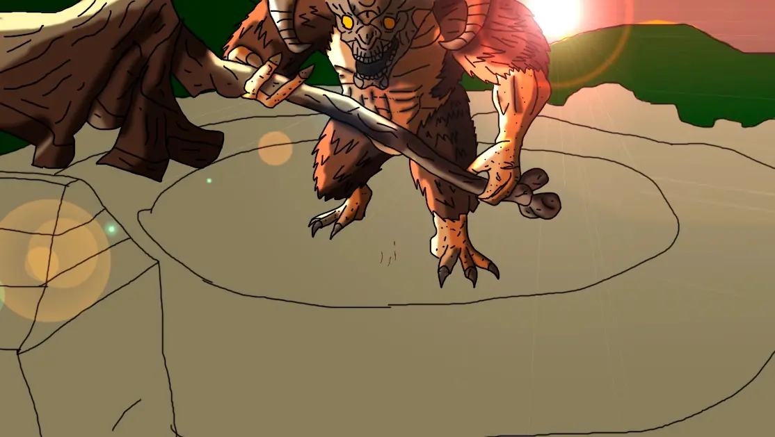 mi dibujo de dark souls