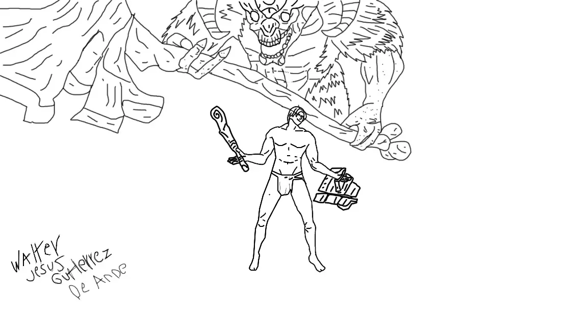 mi dibujo de dark souls