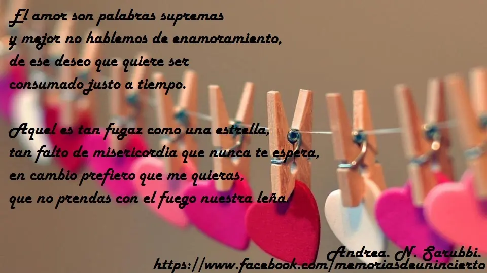 Prefiero que me quieras - Poesía