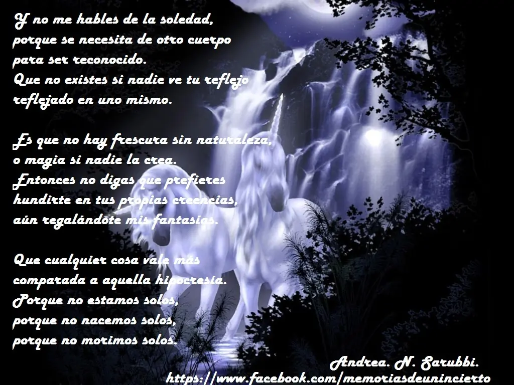 No me hables de la soledad - Poesía.