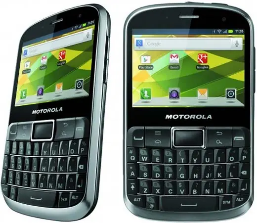 Motorola Defy Pro, curioso smartphone con teclado Qwerty