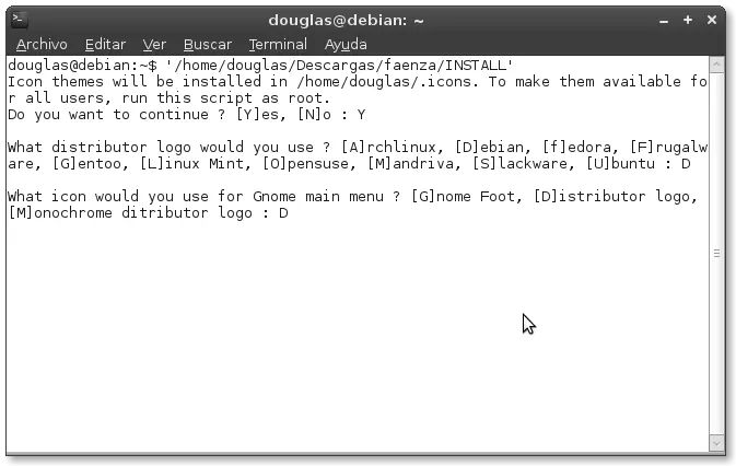 Instalar iconos Faenza en Debian