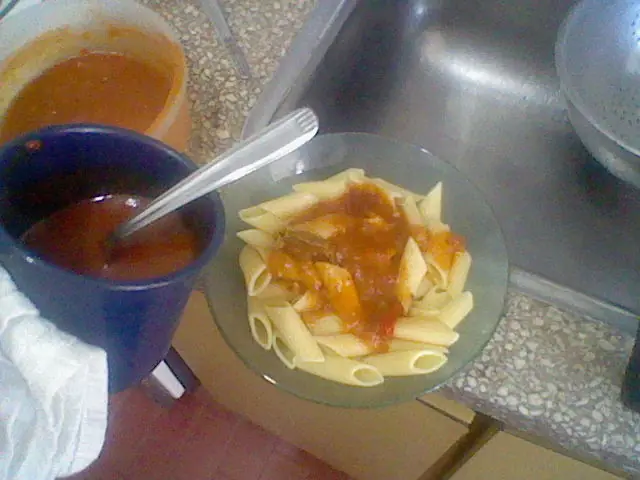 Hice unos tremendos fideos con tuco ganadores del premio...