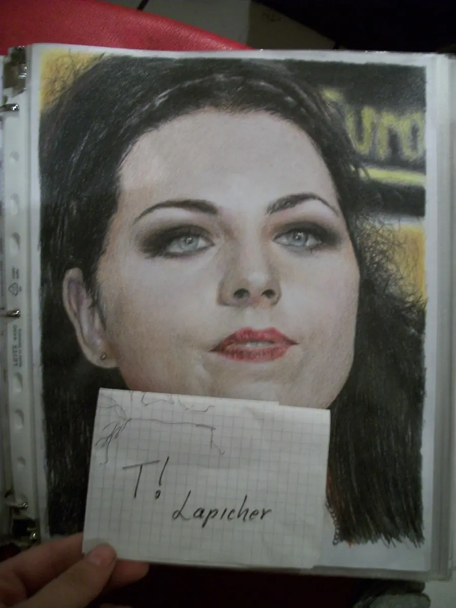 Amy Lee-Evanescence Dibujo con Colores