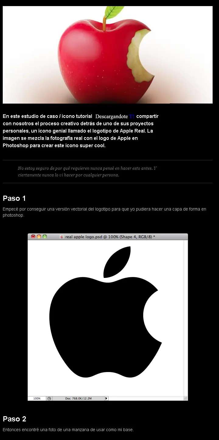 Verdadero logotipo de Apple