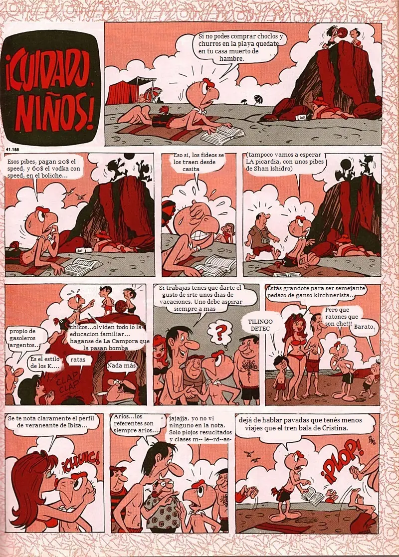 Condorito analiza la Argentina actual