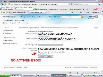 Te hackearon el msn?, Bueno, Mirá