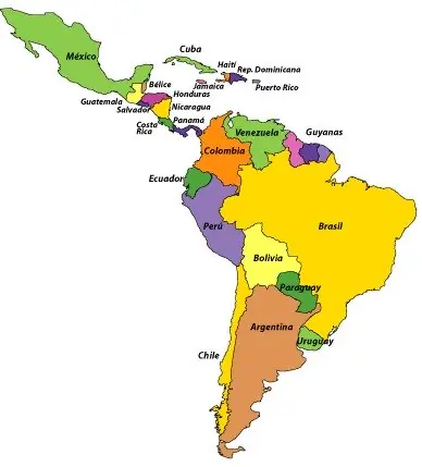 origen histórico de los nombres de cada país Latinoamerica