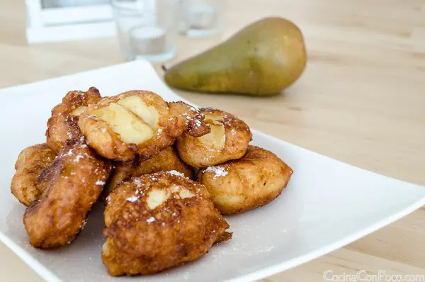 Buñuelos de Pera - Receta paso a paso - Sin Gluten
