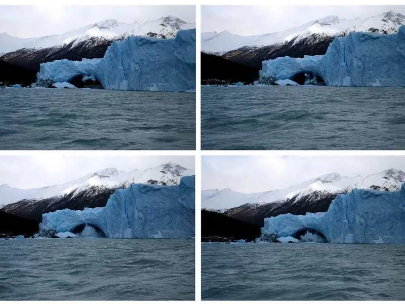se rompió el glaciar