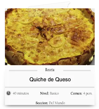 Tarta de Queso (Quiche de queso), receta Alemana.