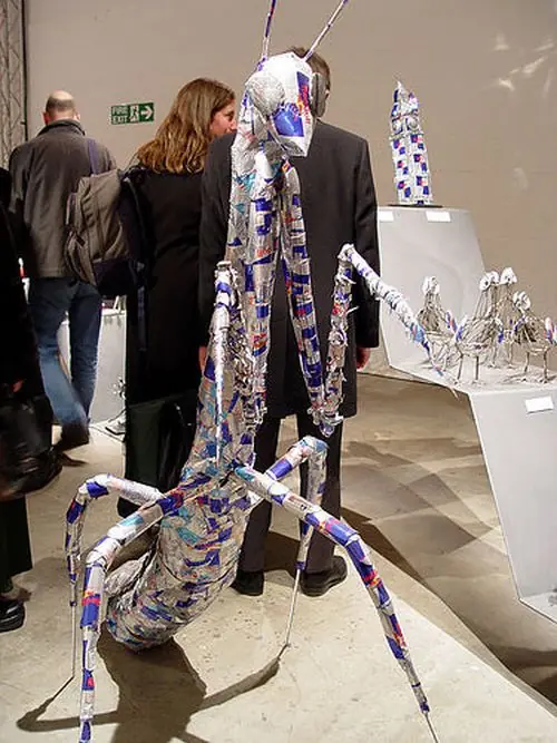 Arte con latas de aluminio