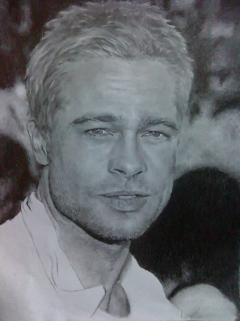 mi dibujo de Brad Pitt(realista)