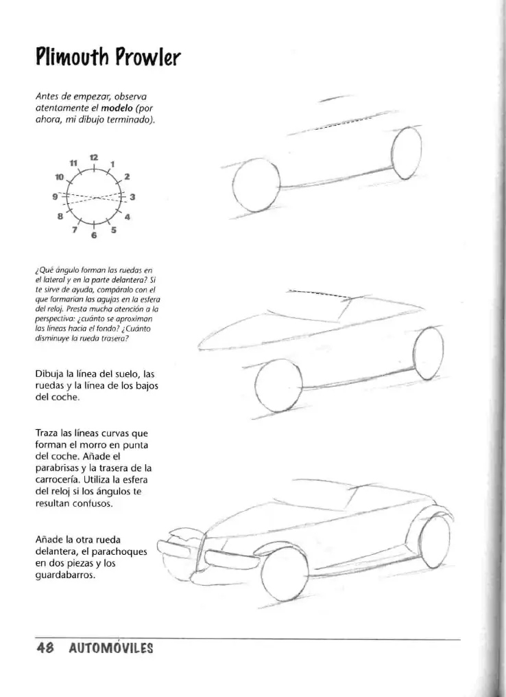 como dibujar autos paso a paso