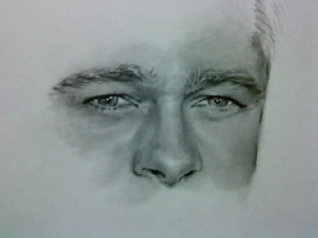 mi dibujo de Brad Pitt(realista)