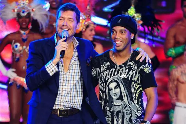 El Caño de ronaldinho a Tinelli