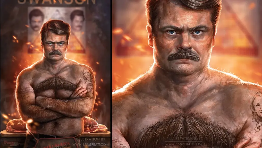 Mi primer Post - Sam Spratt, personajes en oleo.