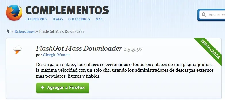 Descargar videos de Cualquier Sitio web con Mozilla