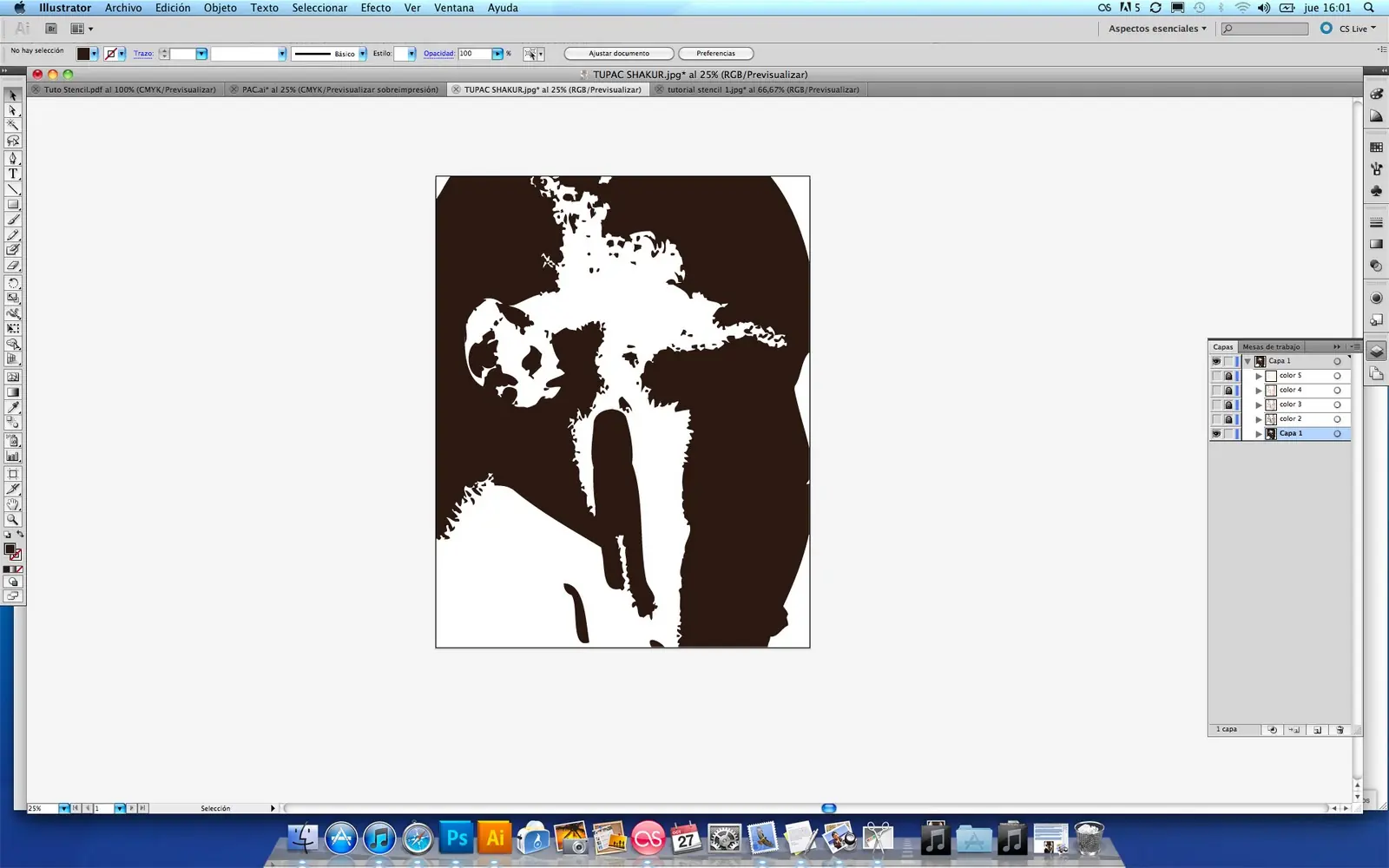 Como hacer stencil multilayer en Illustrator